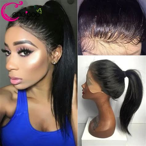 lace front high ponytail wig|lace frontal ponytail human hair.